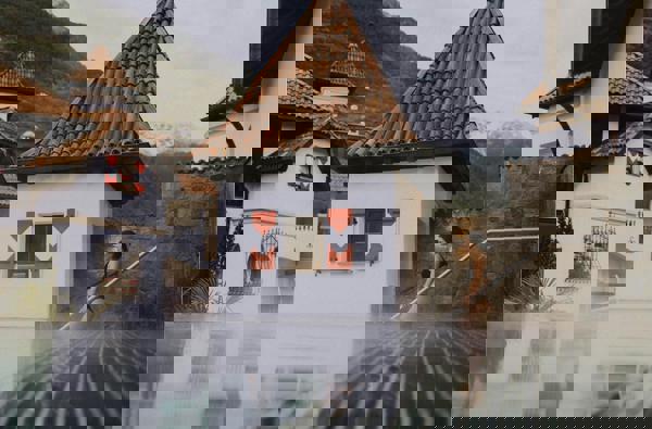 Hotel Schulerhof**** - 004 Turm Pool Abends Webversion Emir8684